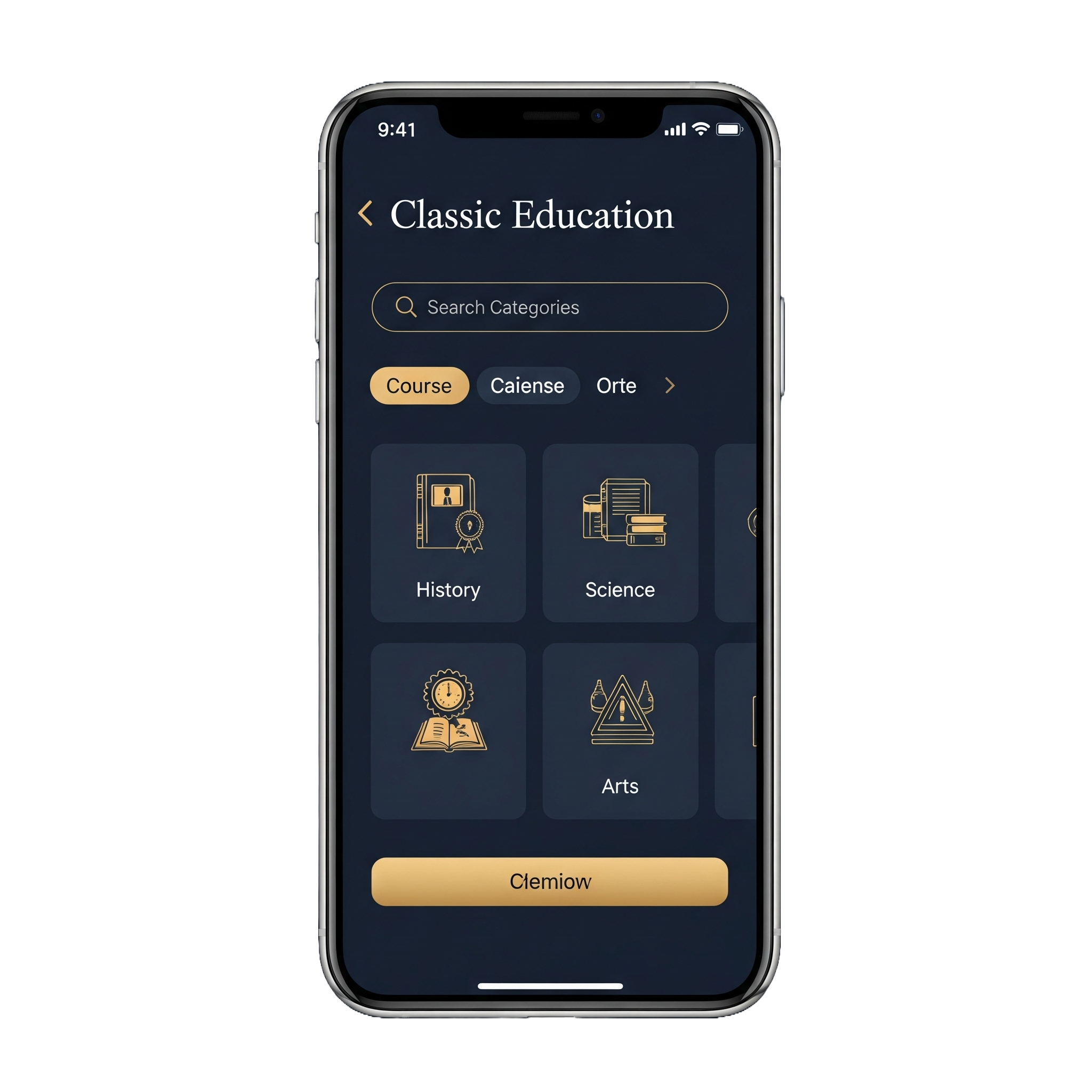 Custom Business App on a phone
